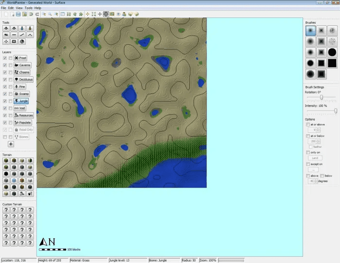 WorldPainter Tool - Interactive Minecraft Map Generator 20