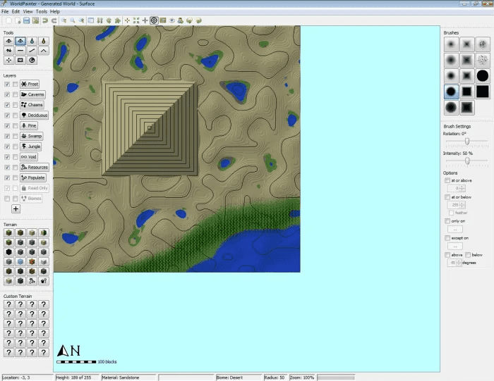 WorldPainter Tool - Interactive Minecraft Map Generator 22