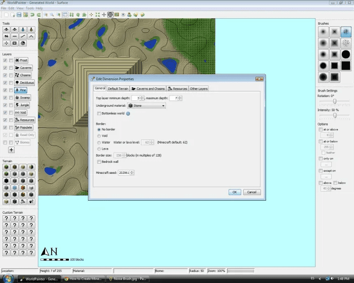 WorldPainter Tool - Interactive Minecraft Map Generator 25