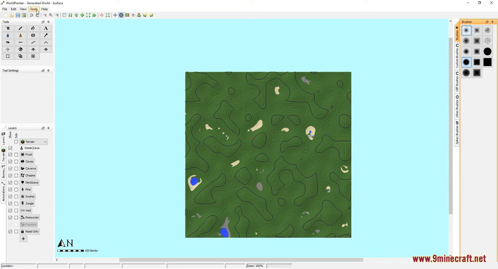 WorldPainter Tool - Interactive Minecraft Map Generator 2