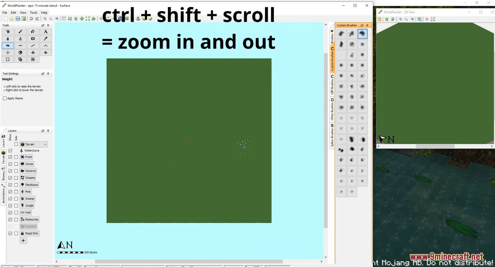 WorldPainter Tool - Interactive Minecraft Map Generator 5