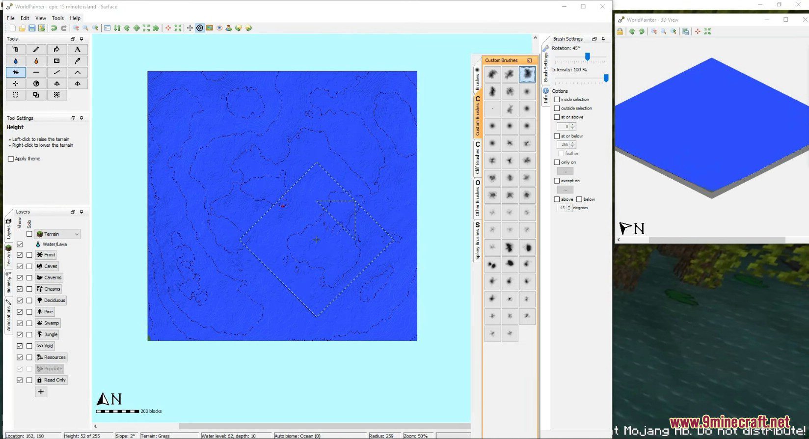 WorldPainter Tool - Interactive Minecraft Map Generator 6