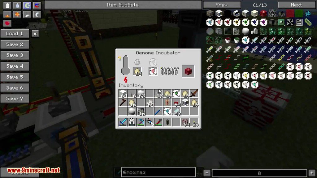 Mad Science Mod 1.6.4 (DNA, Testificate Power, Spawn Eggs in Survival) 8