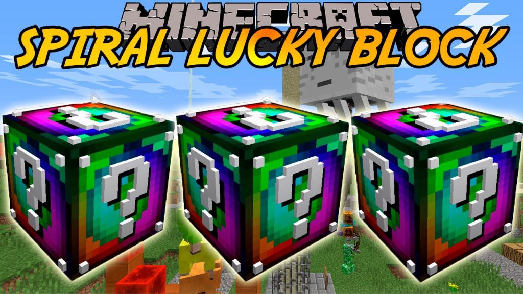 Lucky Block Spiral Mod 1.8.9 1