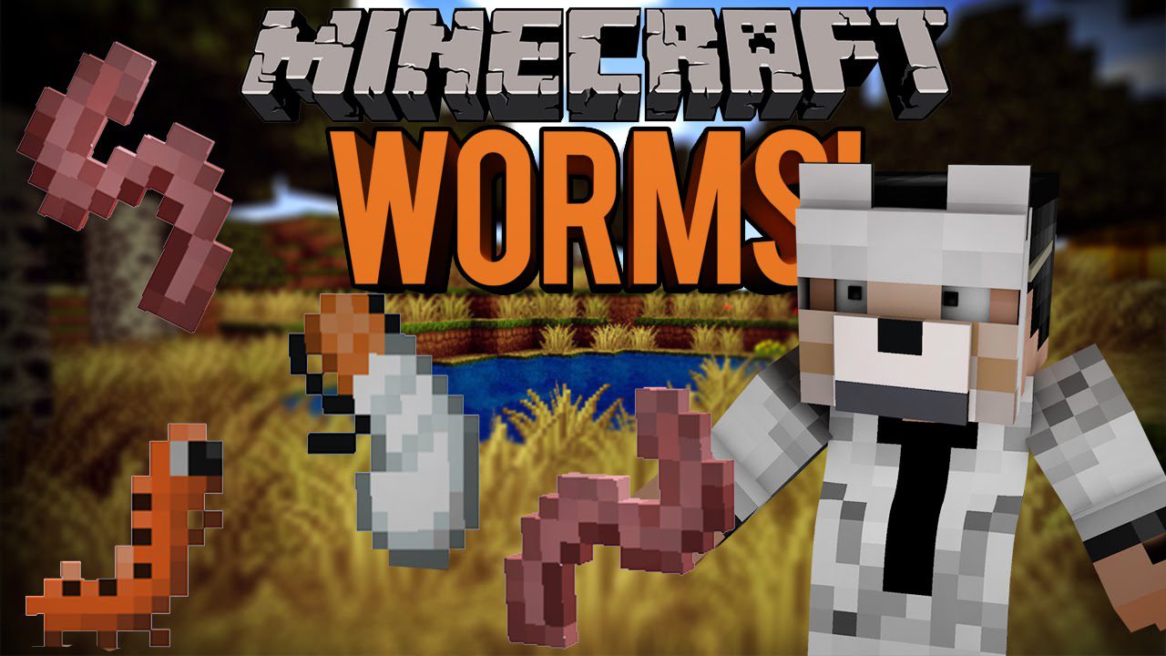 Worms Mod 1.8.9 (Eat Larva and Grub) 1