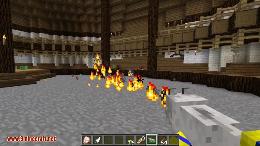 Bee Barker Mod 1.16.4, 1.15.2 (A Wolf Flame-Thrower) 7