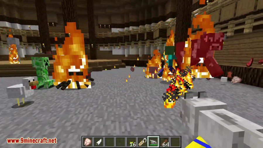 Bee Barker Mod 1.16.4, 1.15.2 (A Wolf Flame-Thrower) 9