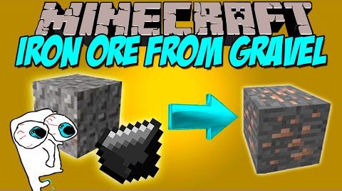 Iron Ore from Gravel Mod 1.8 1