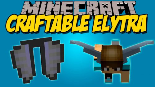 Craftable Elytra Mod 1.12.2, 1.11.2 (Fly in The Sky) Thumbnail
