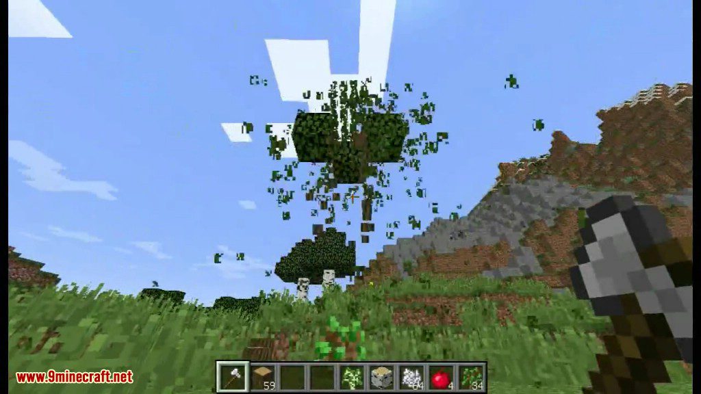 Tree Cutter Down Mod 1.10.2 (Cut Down Any Tree in One Hit) 6