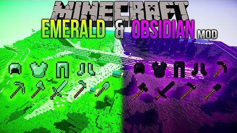 Emerald & Obsidian Mod (1.16.5, 1.15.2) – More Tools & Weapons Thumbnail