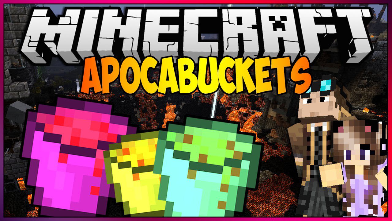 ApocaBuckets Mod 1.7.10 (Tsunami, Toxic, Paint Waste) 1