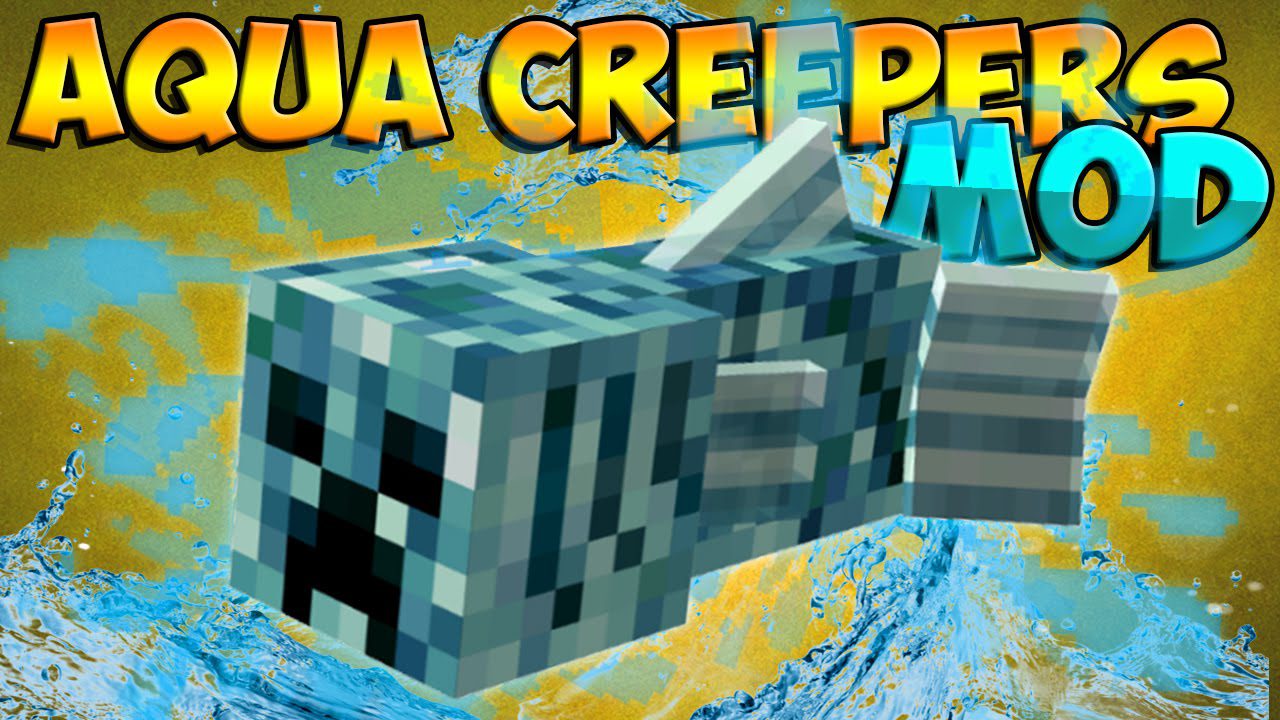 Aqua Creepers Mod 1.12.2, 1.10.2 (Fish Creepers Mutant) 1