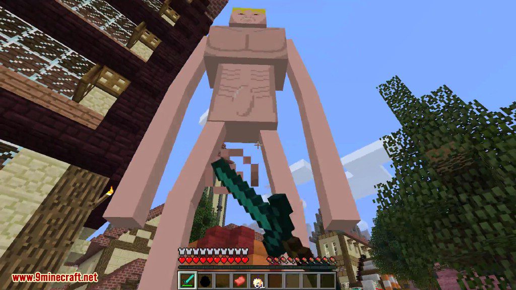 Attack on Titan Mod 1.7.10 (Defeat Evil Giant Mobs) 4