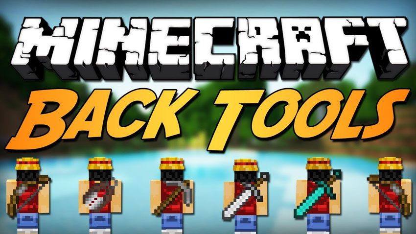 Back Tools Mod (1.16.5, 1.15.2) - Wear Weapons and Tools 1