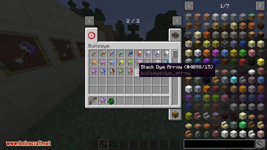 Bullseye Mod 1.12.2, 1.11.2 (New Arrow Types) 5