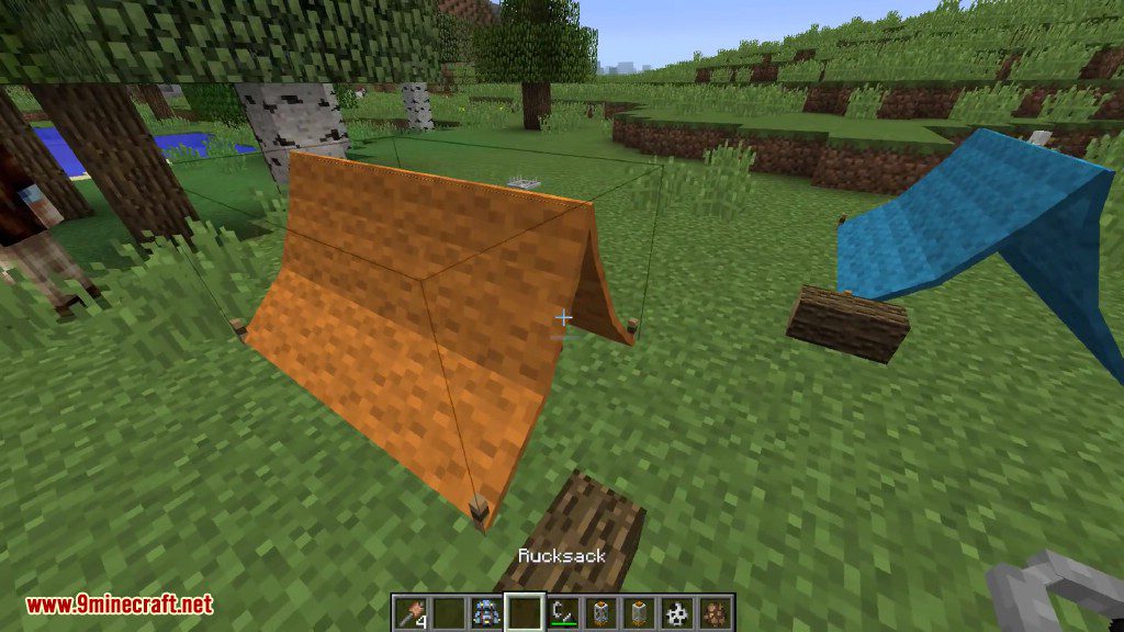 Camping Mod (1.12.2, 1.7.10) - Tents, Campfires, Sleeping Bags, Lanterns 13