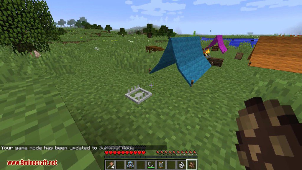 Camping Mod (1.12.2, 1.7.10) - Tents, Campfires, Sleeping Bags, Lanterns 14