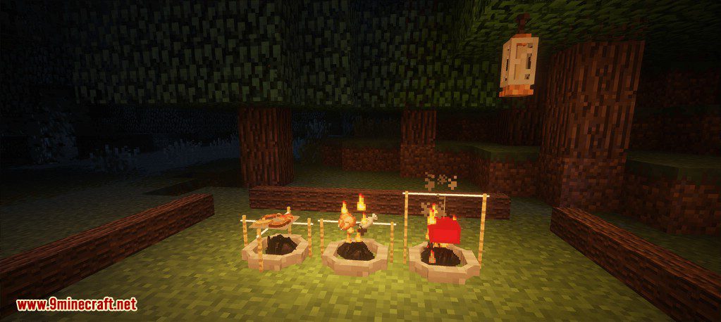 Camping Mod (1.12.2, 1.7.10) - Tents, Campfires, Sleeping Bags, Lanterns 3