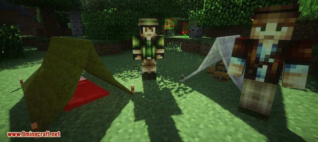 Camping Mod (1.12.2, 1.7.10) - Tents, Campfires, Sleeping Bags, Lanterns 5