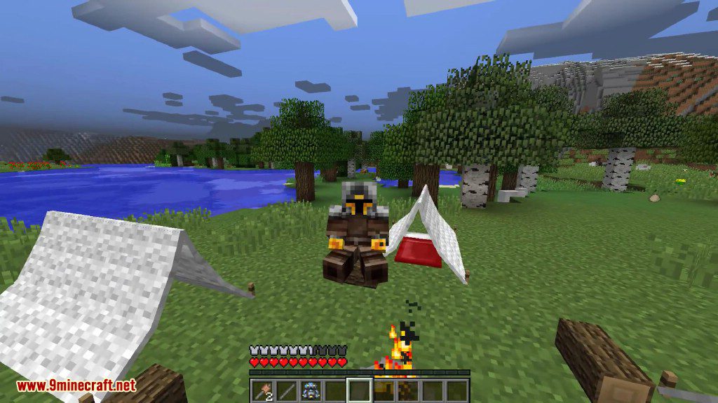 Camping Mod (1.12.2, 1.7.10) - Tents, Campfires, Sleeping Bags, Lanterns 10