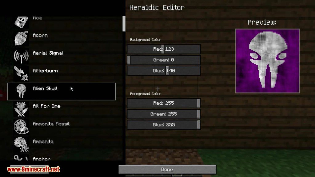 CraftHeraldry Mod 1.7.10 (Heraldic Banners, Coat of Arms) 3