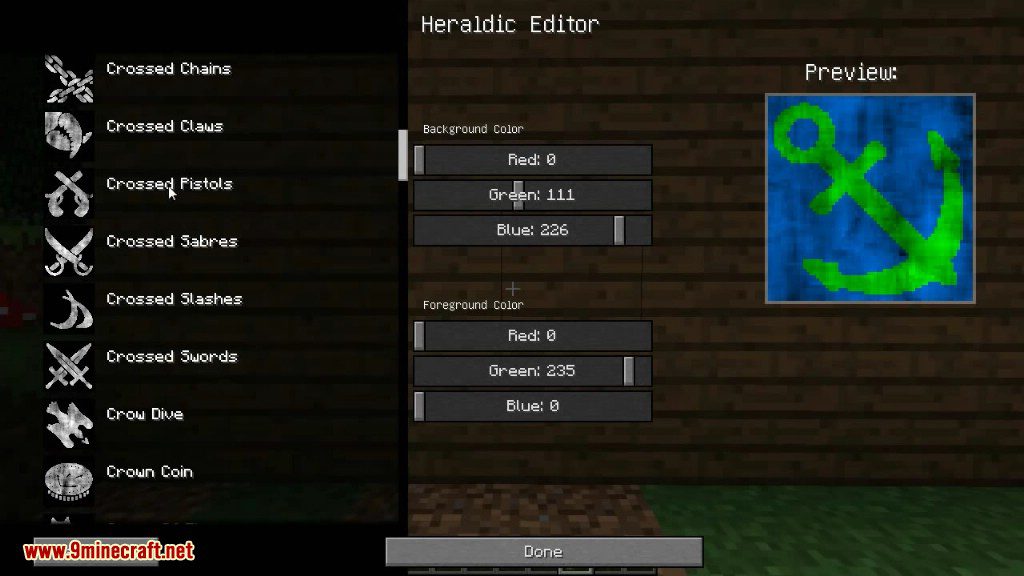 CraftHeraldry Mod 1.7.10 (Heraldic Banners, Coat of Arms) 4