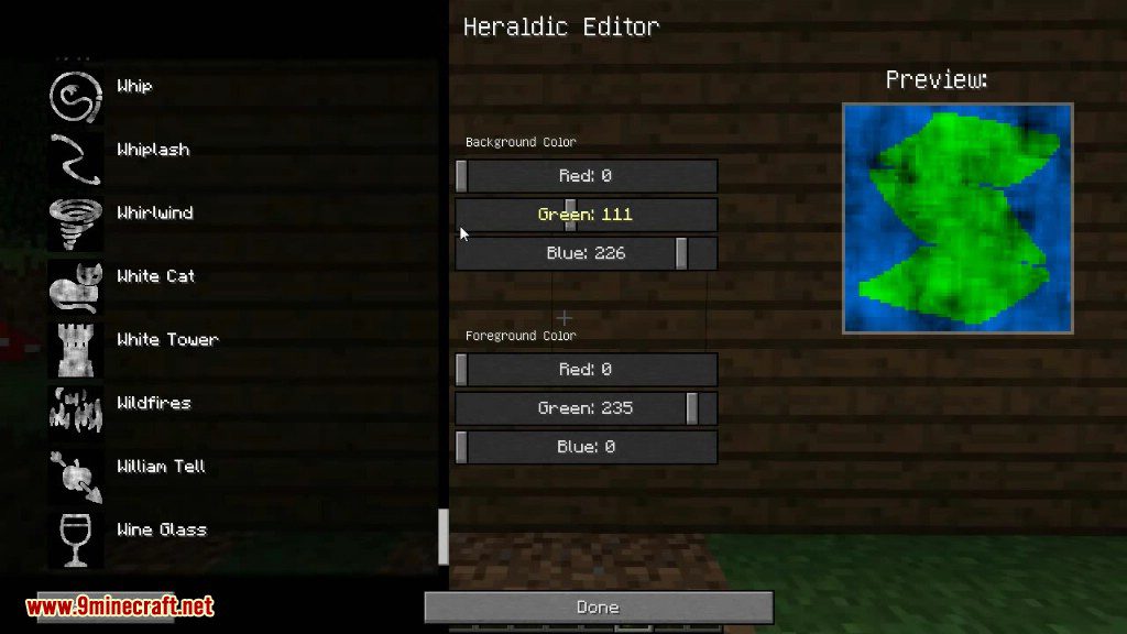 CraftHeraldry Mod 1.7.10 (Heraldic Banners, Coat of Arms) 6