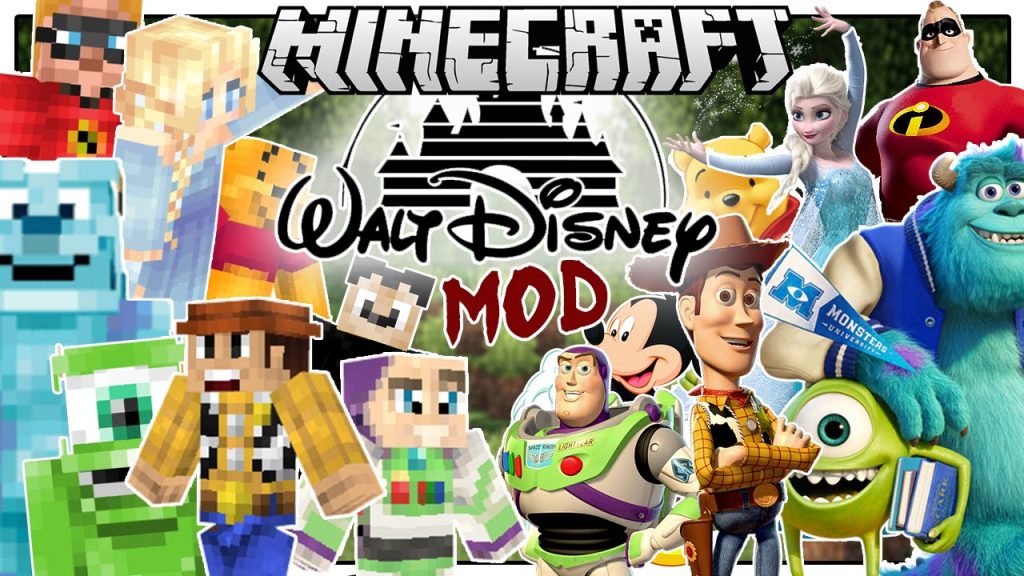 Disney Mod 1.8.9, 1.7.10 (Disney Characters and Toys) 1