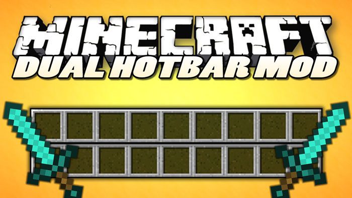 Dual Hotbars Mod 1.11.2, 1.10.2 (Increase the Size of Your Hot Bar) 1