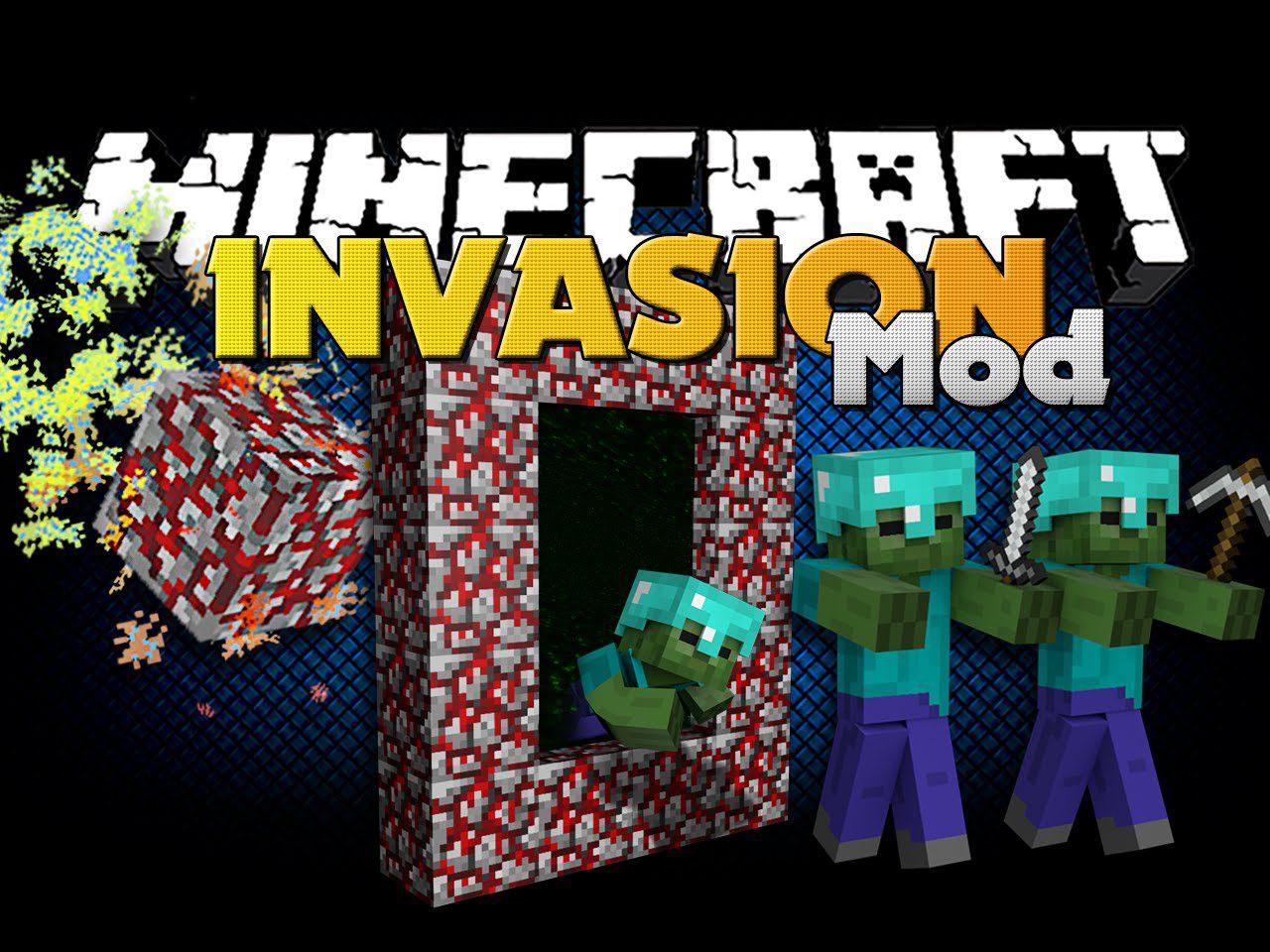 Invasion Mod 1.7.10 (New Weapon and Meteor Strike) 1