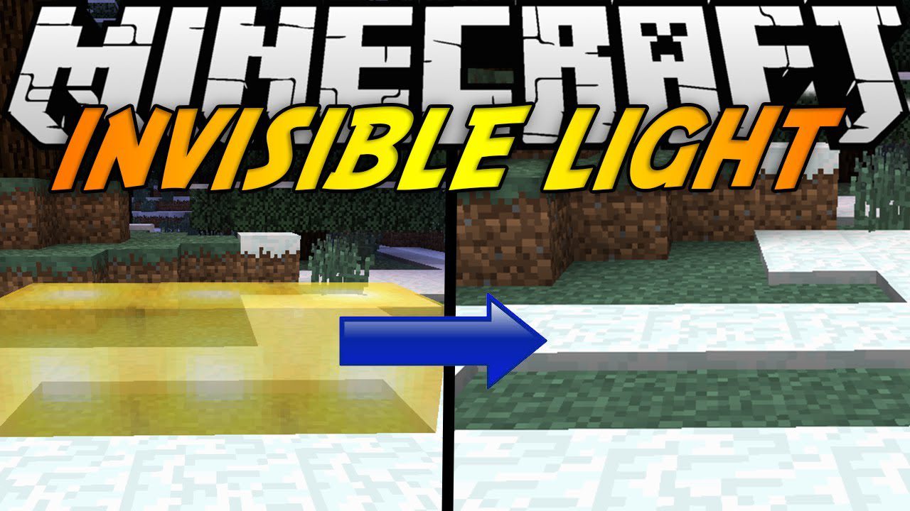 InvisibLights Mod (1.20.2, 1.19.4) - No Torch or Glowstone Light Source 1