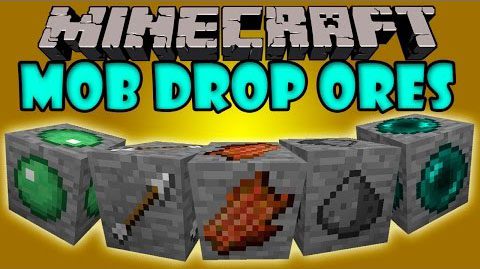 Mob Drop Ores Mod 1.7.10 Thumbnail