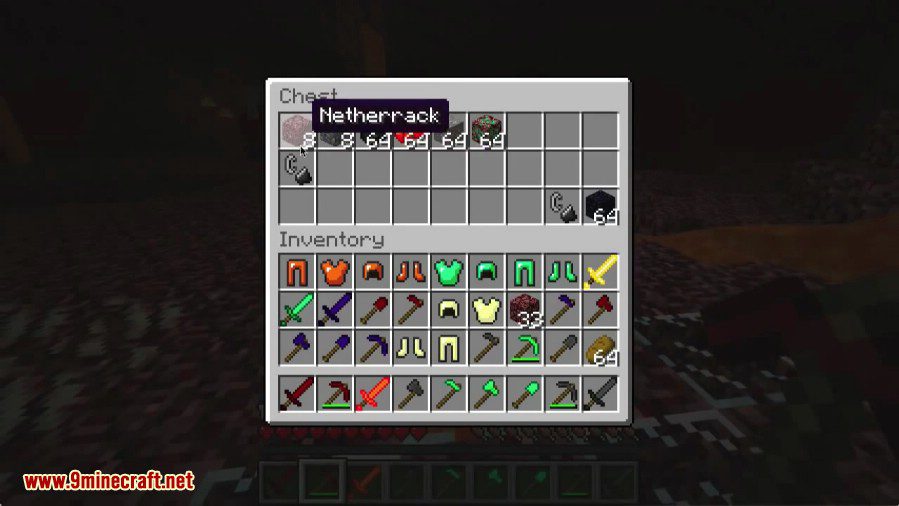 Netherrocks Mod (1.20.1, 1.19.2) - Nether Ores, Armor, Tool 6