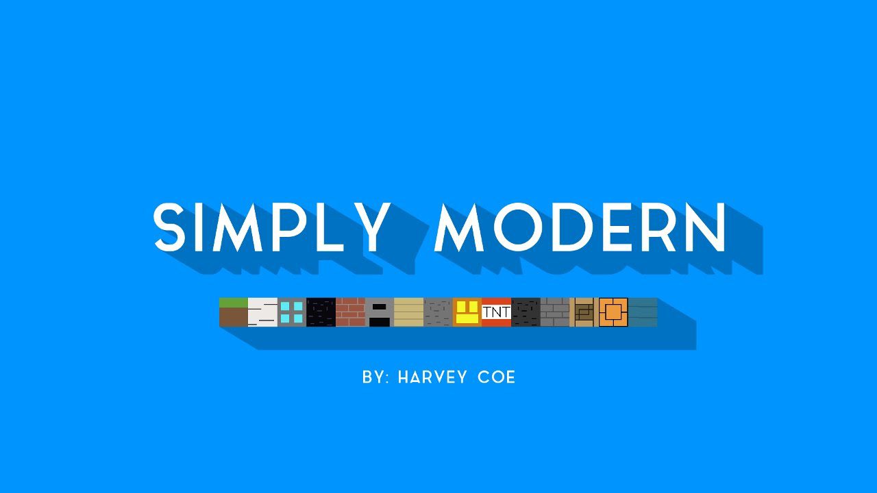 Simply Modern Resource Pack 1.11.2, 1.10.2 1