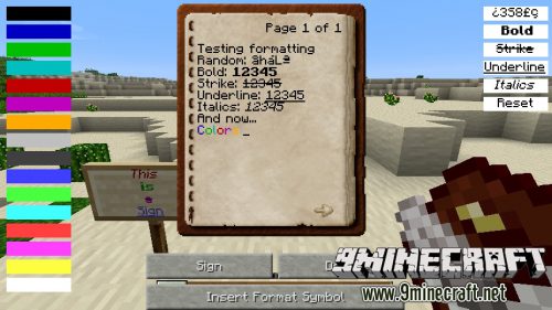 Text Formatting Mod 1.7.10 Thumbnail