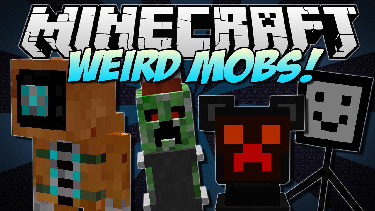 Weird Mobs Mod 1.7.10 (Strangest, Mutants, Horror Mobs) 1