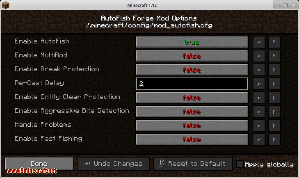Auto Fish Mod 1.12.2, 1.11.2 (MultiRod, Fast Fishing) 8