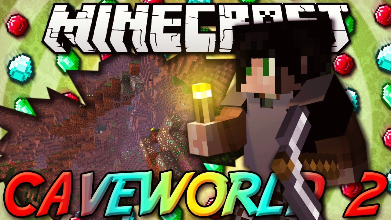 Caveworld 2 Mod 1.7.10 (World's Most Epic Caves) 1