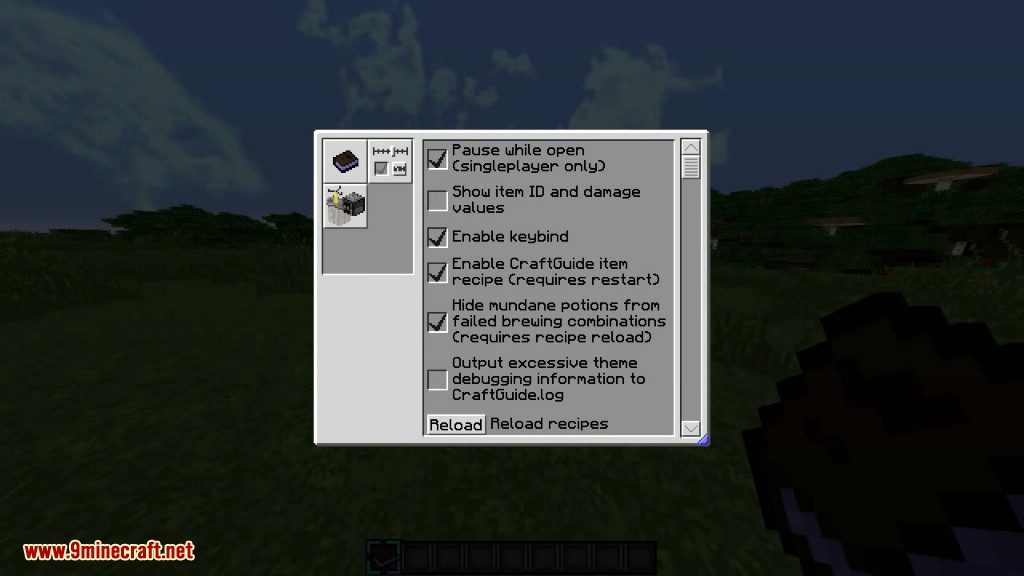 CraftGuide Mod (1.10.2, 1.7.10) - Crafting Guide, Recipe Book 10