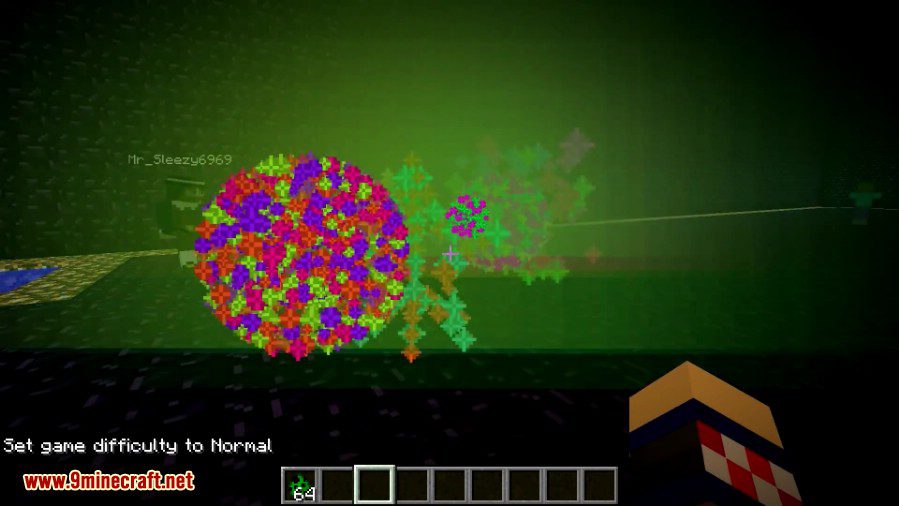 Creeper Confetti Mod (1.19.3, 1.18.2) - Rainbow Explosions 2