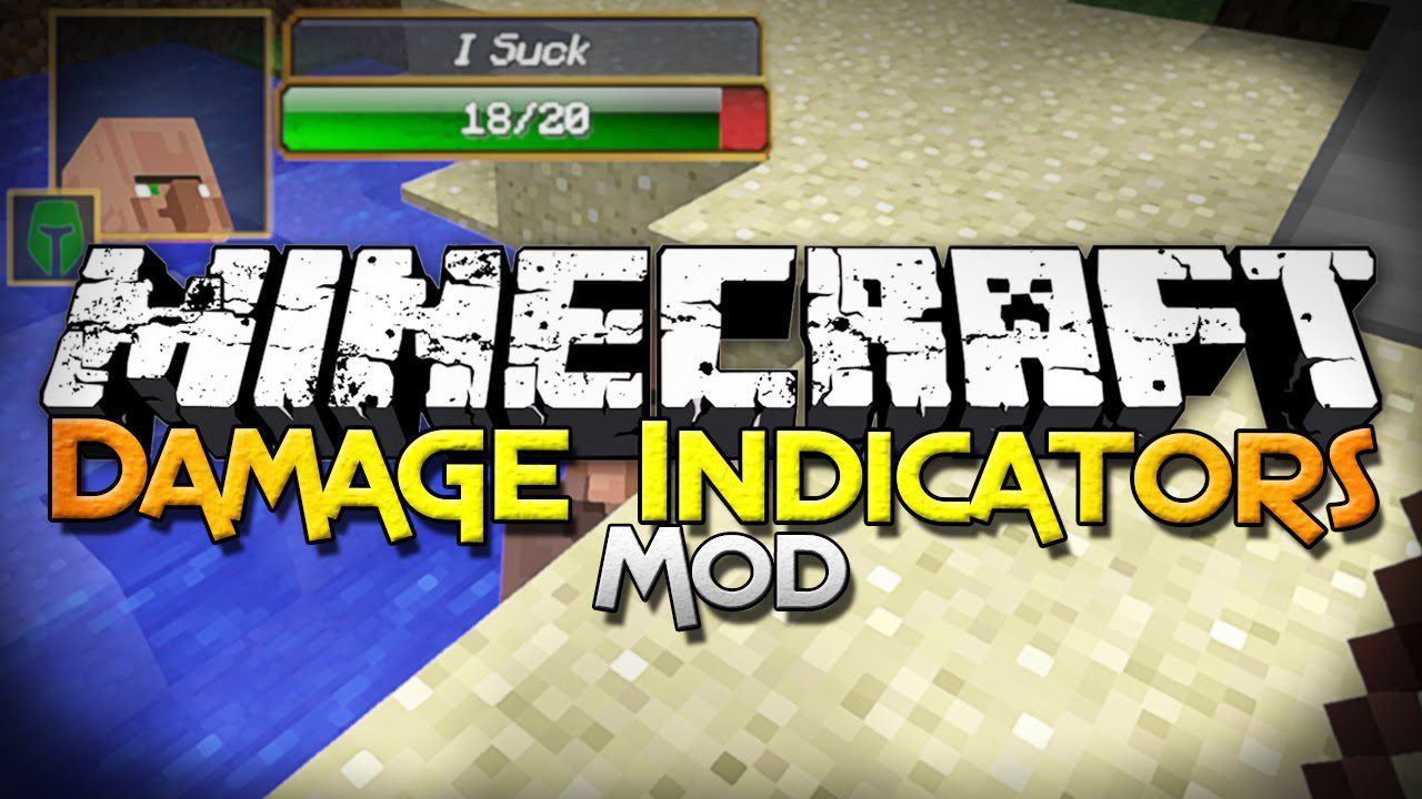 Damage Indicators Mod (1.20.4, 1.19.3) - Health Bars for Mobs 1