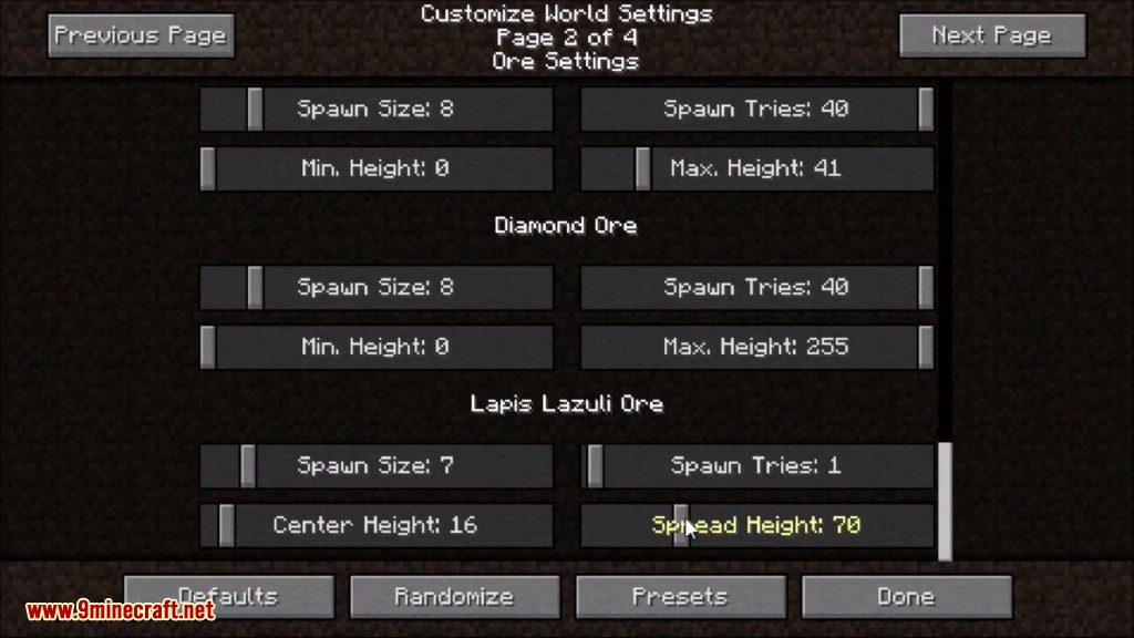 Default World Generator Mod 1.12.2, 1.11.2 5