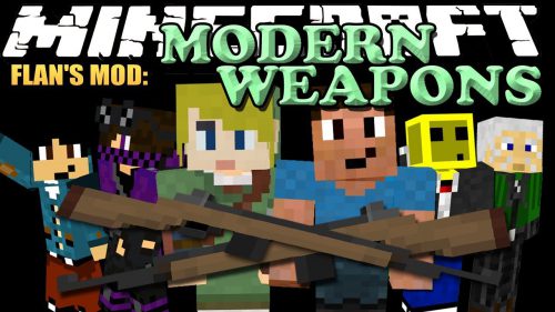 Flan’s Modern Weapons Pack Mod 1.12.2, 1.7.10 Thumbnail