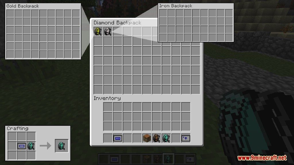 Iron Backpacks Mod 1.12.2, 1.11.2 (Crazy Upgrades) 17