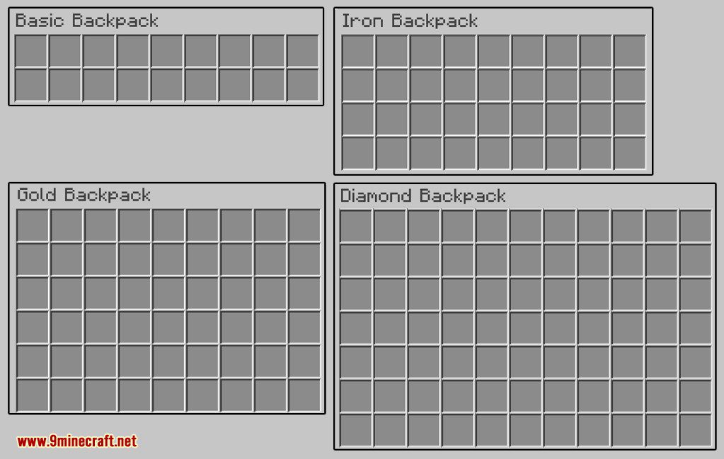 Iron Backpacks Mod 1.12.2, 1.11.2 (Crazy Upgrades) 9