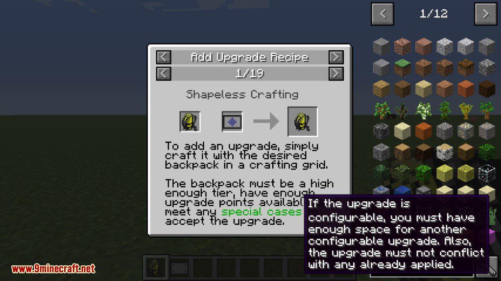 Iron Backpacks Mod 1.12.2, 1.11.2 (Crazy Upgrades) 14