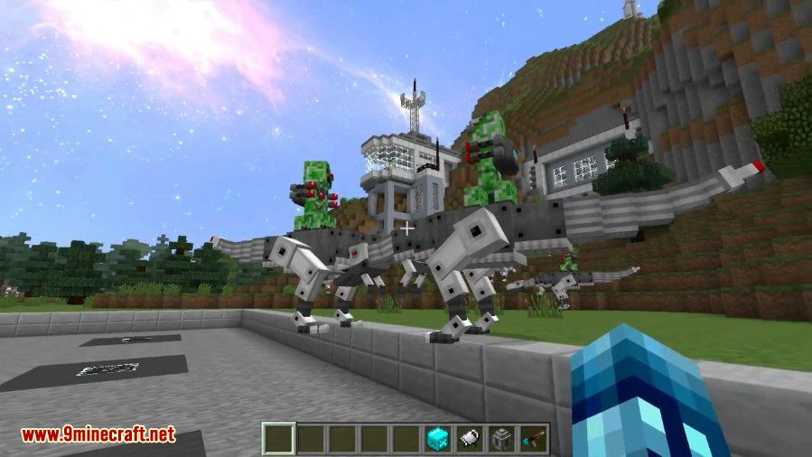 Laser Creeper Robot Dino Riders Mod 1.12.2, 1.10.2 6