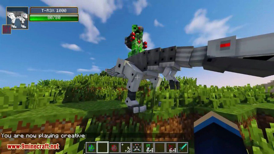 Laser Creeper Robot Dino Riders Mod 1.12.2, 1.10.2 8