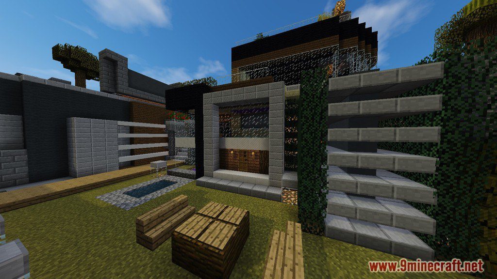 Luxurious Modern House Map 1.12.2, 1.11.2 for Minecraft 3